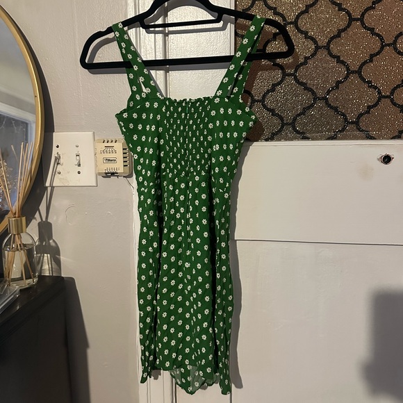 Reformation Antonella Green Floral Mini Dress - Picture 7 of 7